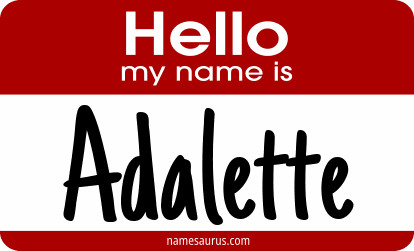 Hello my name is Adalette png download