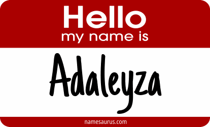 Hello my name is Adaleyza png download
