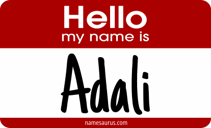 Hello my name is Adali png download