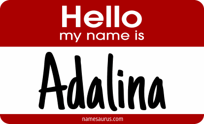 Hello my name is Adalina png download
