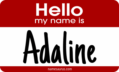 Hello my name is Adaline png download