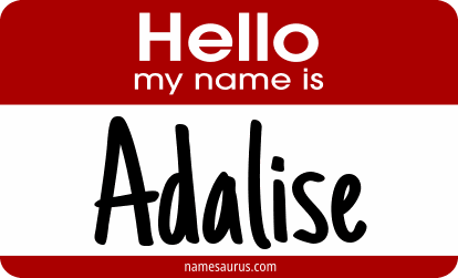 Hello my name is Adalise png download