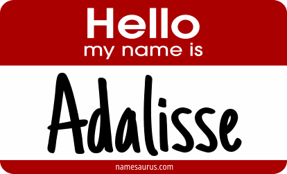 Hello my name is Adalisse png download