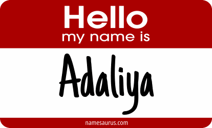 Hello my name is Adaliya png download