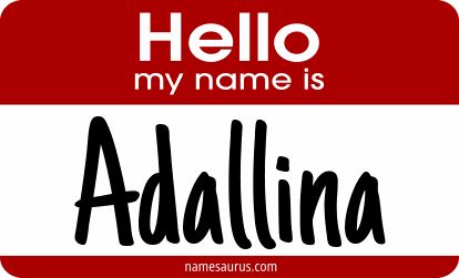 Hello my name is Adallina png download