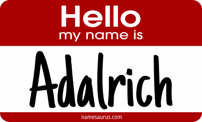 Hello my name is Adalrich png download