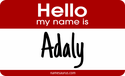 Hello my name is Adaly png download