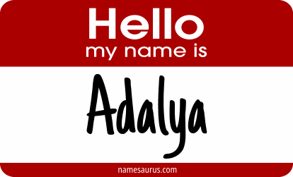 Hello my name is Adalya png download