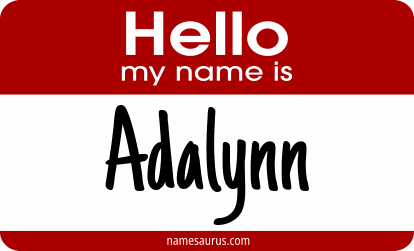 Hello my name is Adalynn png download