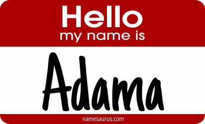 Hello my name is Adama png download