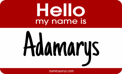 Hello my name is Adamarys png download