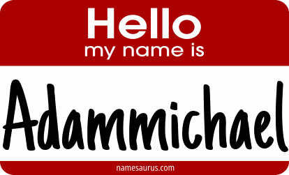 Hello my name is Adammichael png download