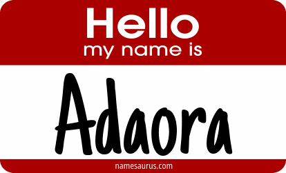 Hello my name is Adaora png download