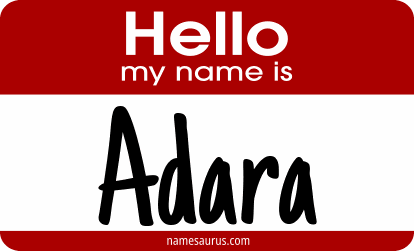 Hello my name is Adara png download