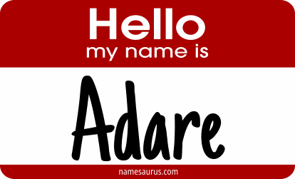 Hello my name is Adare png download