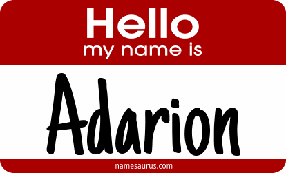 Hello my name is Adarion png download