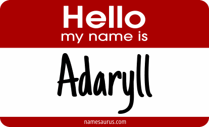 Hello my name is Adaryll png download