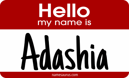 Hello my name is Adashia png download
