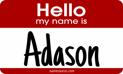 Hello my name is Adason png download