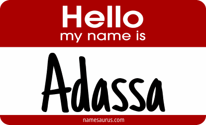 Hello my name is Adassa png download