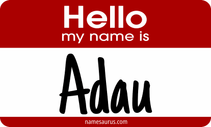 Hello my name is Adau png download