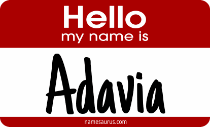Hello my name is Adavia png download
