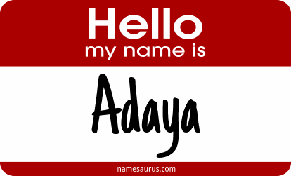 Hello my name is Adaya png download