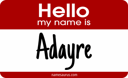 Hello my name is Adayre png download