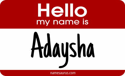 Hello my name is Adaysha png download