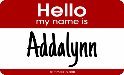 Hello my name is Addalynn png download