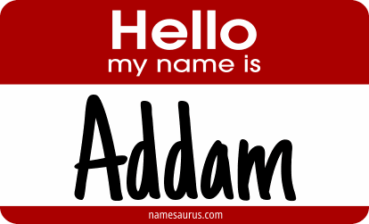 Hello my name is Addam png download