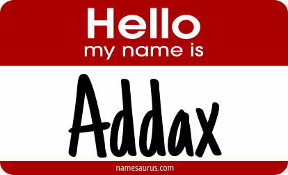 Hello my name is Addax png download