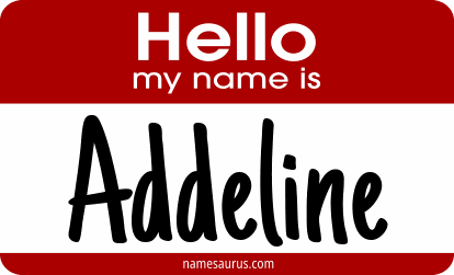 Hello my name is Addeline png download