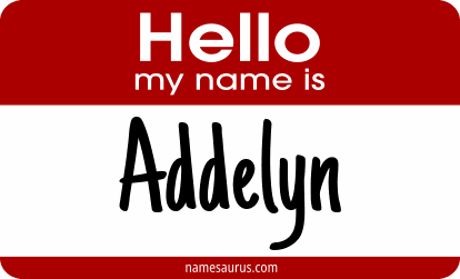 Hello my name is Addelyn png download
