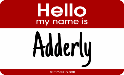 Hello my name is Adderly png download