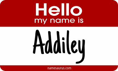 Hello my name is Addiley png download