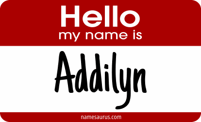 Hello my name is Addilyn png download
