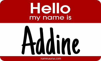Hello my name is Addine png download