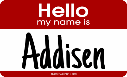 Hello my name is Addisen png download