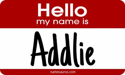 Hello my name is Addlie png download