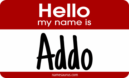 Hello my name is Addo png download