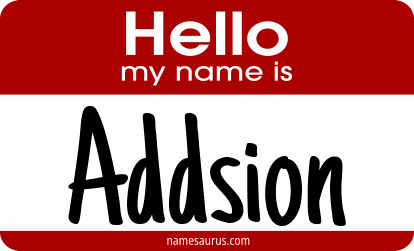 Hello my name is Addsion png download