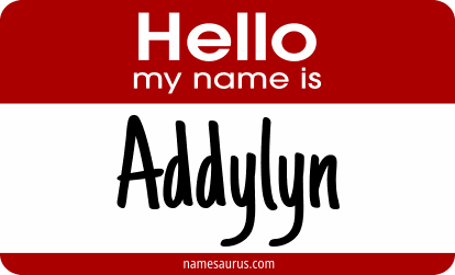 Hello my name is Addylyn png download