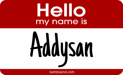 Hello my name is Addysan png download