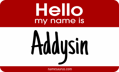 Hello my name is Addysin png download