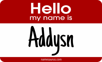 Hello my name is Addysn png download