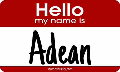 Hello my name is Adean png download