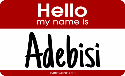 Hello my name is Adebisi png download
