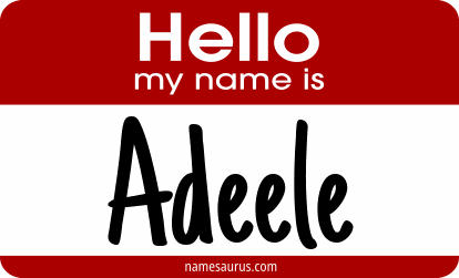 Hello my name is Adeele png download