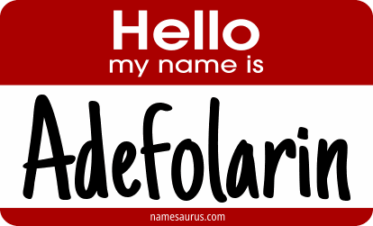 Hello my name is Adefolarin png download